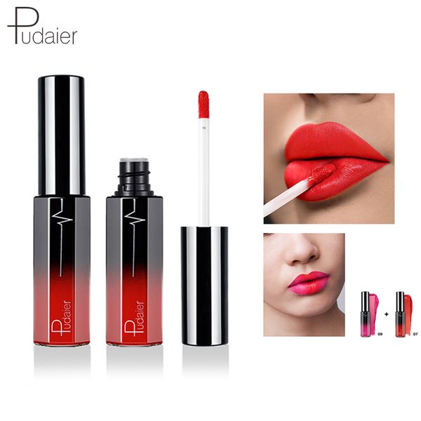 

pudaier 36 colors matte liquid lipstick makeup waterproof lip gloss tint brillo labial cosmetic rouge a levre mat lip gloss