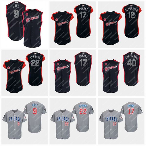 

#17 Kris Bryant 2019 All-star Game Men Women Youth chicago Baseball Cubs jerseys 9 Javier Báez 12 Kyle Schwarber 22 Jason Heyward