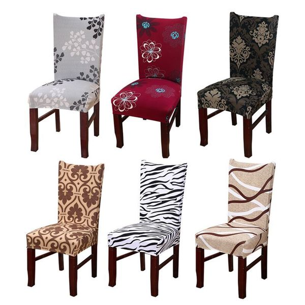 Dreamworld Colorful Printing Chair Covers Spandex Green Elastic