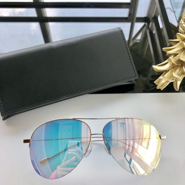 

design sunglasses - the 2019 new sl198t sunglasses are designed with large frame metal half sides with box, White;black