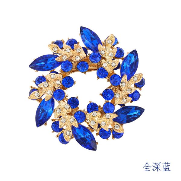 

fashion jewelry wholesale korean high-grade diamond brooch crystal brooch scarf buckle dual redbud limited promotional ing, Gray