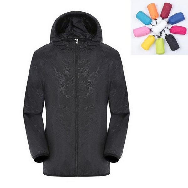 

rush sale men and women plus size sun-protective clothing ultra-thin breathable windproof waterproof fast drying coat csv, Black;red