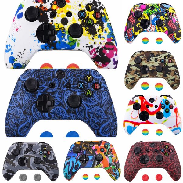 

n0oyx new studded anti-slip silicone rubber elite skin case for xbox one high controller protective pouch cover quality fast ship