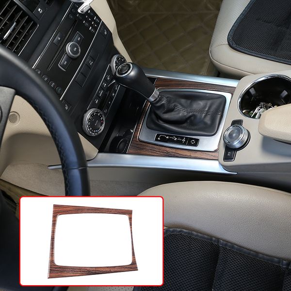 

pine wood grain for c glk class w204 c180 c200 c260 2008-2013 gear shift decoration frame sticker car accessories