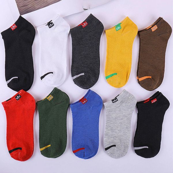

stripe socks men printing nylon short ankle socks multicolor elastic breathable soft thin mens sports calcetines hombre, Black
