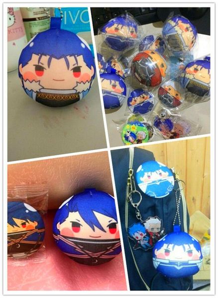 

fgo fate/grand order chulainn cuchulainn alter keychain plush doll bag strap wallet phone mobile key belt new gift limited, Silver