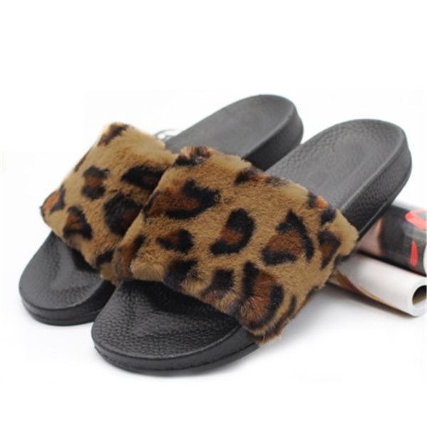 

wholesale womens slippers fashion indoor outdoor hair slippers, Black