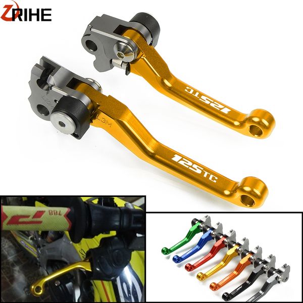 

motorcycle dirt bike brake clutch levers cnc pivot foldable handle levers for husqvarna tc125 tc 125 2014 2015 2016 2017 2018