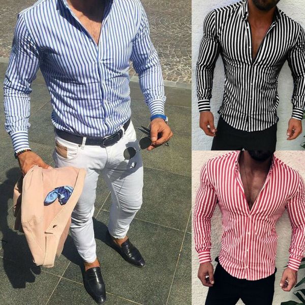 

luxury fashion men's slim fit shirt casual long sleeve dress shirts shirt gentlemen male clothing camisa drop shipping, White;black
