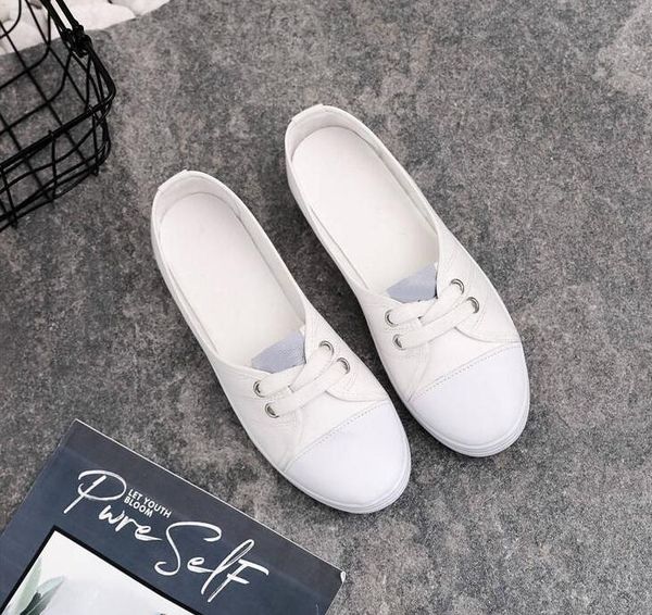 

women shoes fashion comfortable sports sneakers female flats trend breathable casual canvas shallow shoes women's sneakers, Black