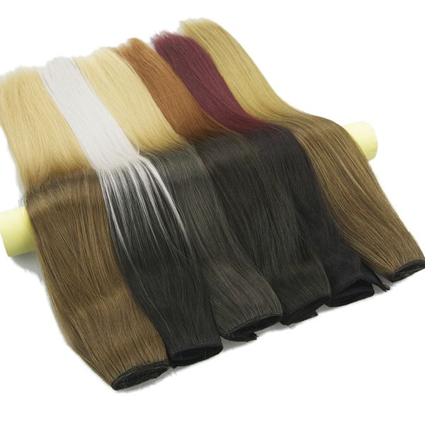 2019 Long Straight Hair Women Black To Gray Natural Ombre Hair