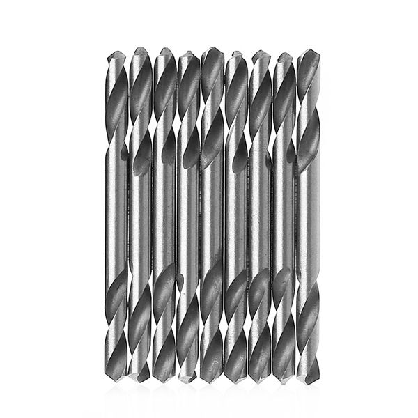 

yofe 10pcs 3mm 3.2mm 3.5mm 4mm 4.2mm 4.5mm 5.0mm 5.2mm hss double ended spiral torsion drill tools drills set