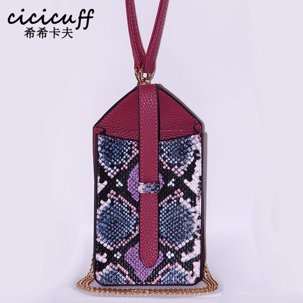 

малый crossbody сумка python шаблон мини цепи кошелек сцепления сумка женский змея кожа телефон кошелек сумка сумки на ремне