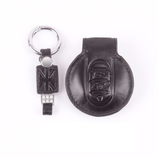 Mini Cooper JCW Bir F54 F55 F56 F60 için deri araba kapağı kabuklu kasa koruma çantası Keychain2206