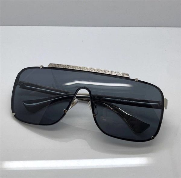

wholesale- men vintage designer sunglasses retro design big face logo square frame rimless uv400 lens steampunk style with box, White;black