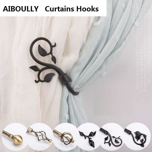 2019 Aiboully Curtain Holder Living Room Curtain Holdback Curtains