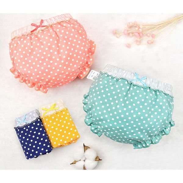 

к 2020 году новые девушки нижнее белье бесплатная доставка ребенок полоса бантом новорожденных мультфильм трусики в горошек трусы 4шт/много, Camo