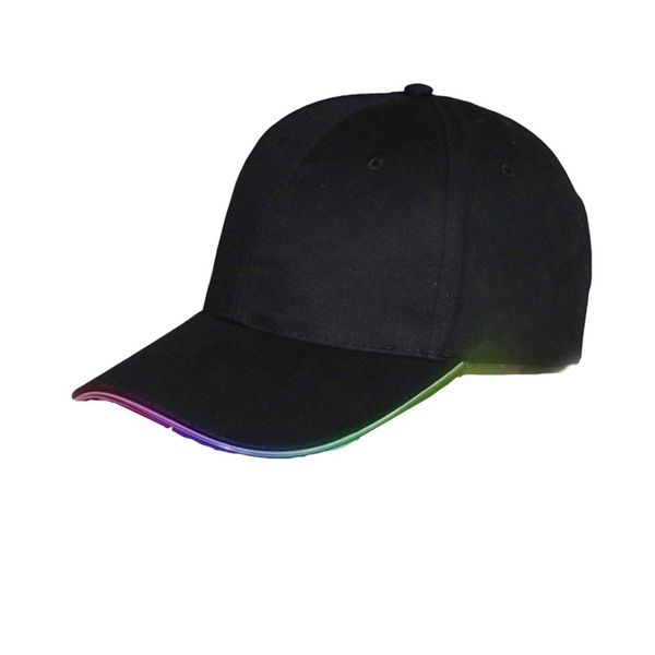 

punk style led light baseball hat luminous cap fashion snapback hat fiber optic tourism visor sun dropshipping, Blue;gray