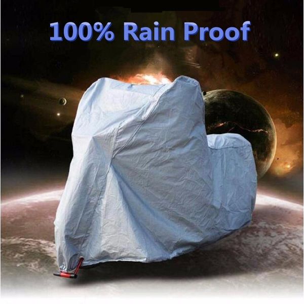 

motorcycle covers tarpaulin cover rain waterproof bicycle scooters cover protector dustproof anti-uv bike case tent 230x130cm