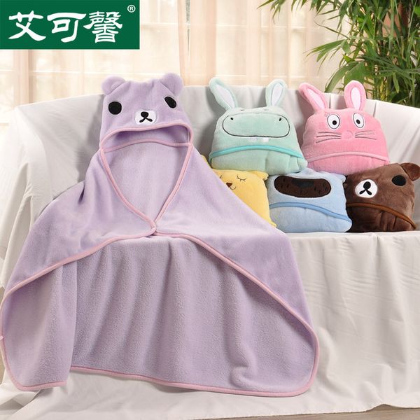 

baby cartoon child baby embroidered flannel blanket baby blanket childrens hooded blanket