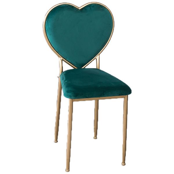 

ins stool bedroom makeup stool net red simple nail chair makeup chair nordic back meal dressing wrought iron