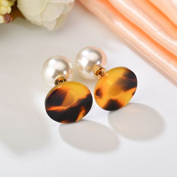 

ацетат серьги геометрическая круглый жемчужные смоделированные charms стержня уха ювелирных изделий повелительницы подарки brincos свадебная, Silver