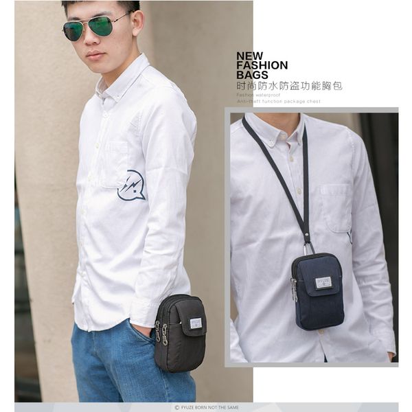 

fyuze new mini messenger bags for men crossbody bag waterproof small shoulder bag casual wallet mini travel pouch