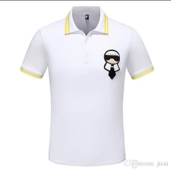 

мужчина 2019 марка с коротким рукавом новый стиль stripes тенниска o-образным вырезом тонкий мужчины футболки топы мода мужская майка футбол, White;black