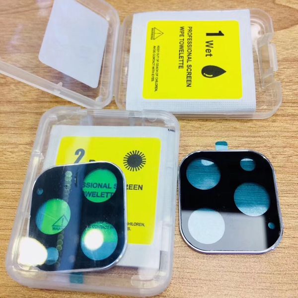 

for iphone 11 pro max 5.8 6.1 6.5 camera protective metal and tempered glass screen protector film with package