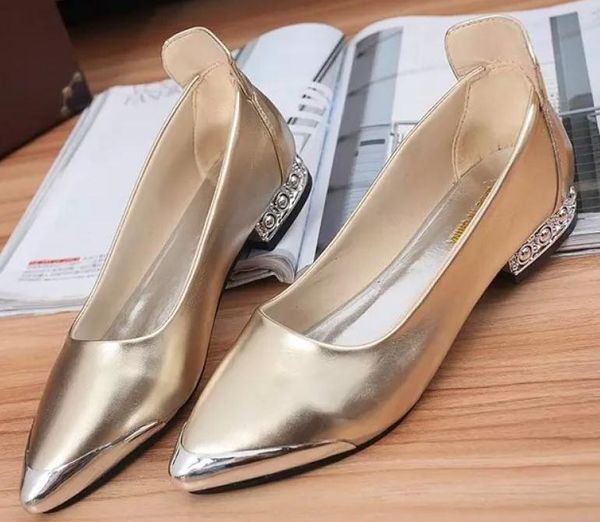

2019 women's shoes in spring and autumn with new style low heel pointed end @2059, Black
