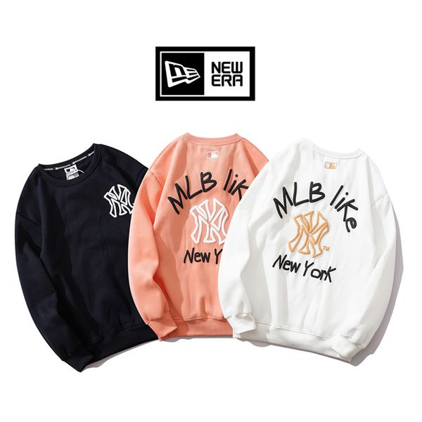 

20/mlbs luxury designer sweatshirt fashion men women pilot street letter sweatshirt quality world embroidered couple new hoodie, White;black
