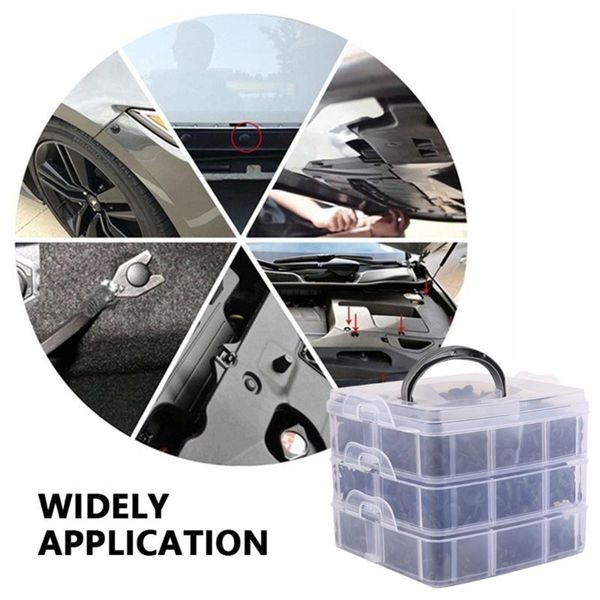 

620pcs trunk screw rivets set car bumper fender for auto plastic fastener clips