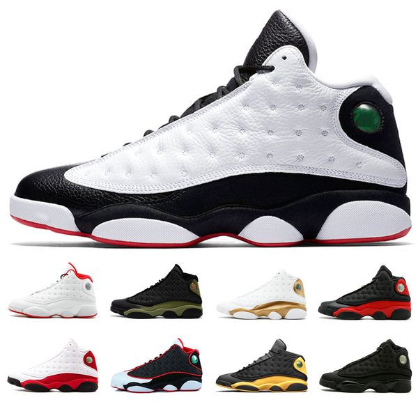 

13s mens basketball shoes he got game black cat playoffs bred altitude olive 13s men sports sneakers love respect black dmp barons shoes