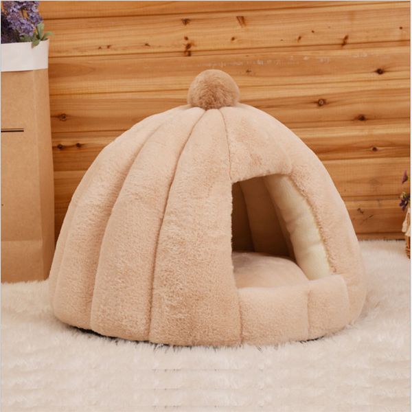 

closed autumn and winter warm thickened small pet kennel lovely high-elastic pp cat litter