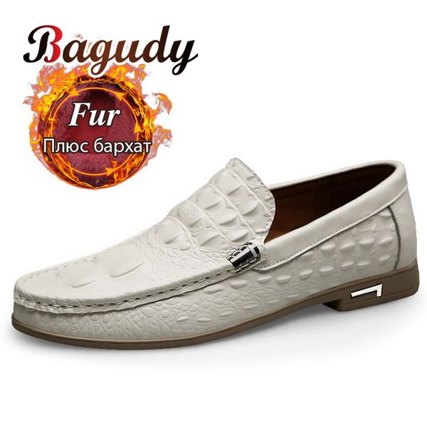 

genuine leather men casual shoes fashion men loafers autumn and winter flat oxfords shoes wedding dress drop shipping, Black