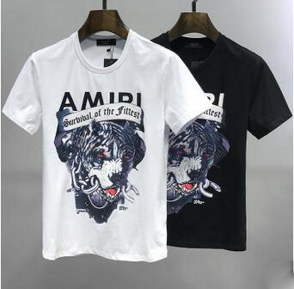 

2020 новое прибытие 100% хлопок t-shirt men дизайнерские бульдог печатные футболки summer casual с коротким рукавом уличная мода, White;black