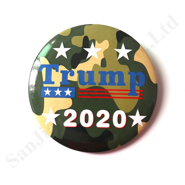 

trump 2020 election promotion brooch badge presidential medal trump medal tin election chest decoration pins gift c103002, Black
