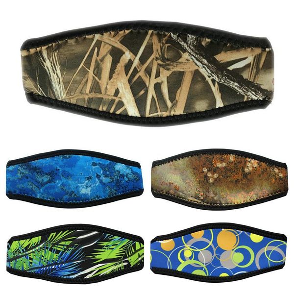 

2019 summer new diving cover protective cover hair band dive and snorkel mask strap print diving mask strap padded