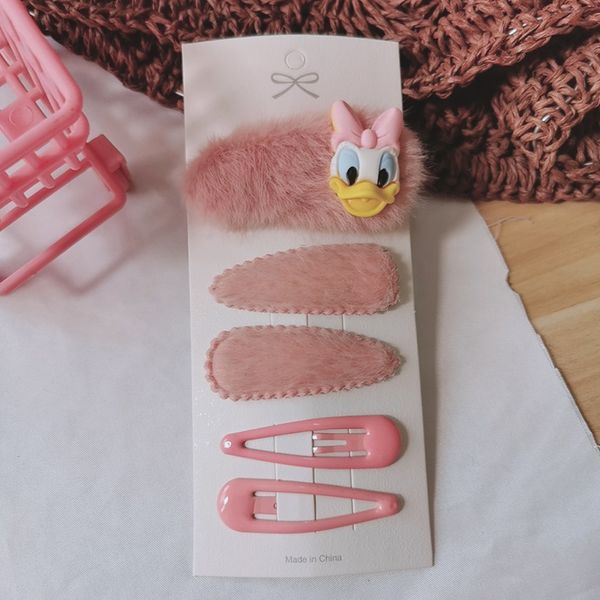 

3pcs/set baby girl cute cartoon animal pattern hairpin korean version of the new cute colorful girl hairpin 5colors, Slivery;white