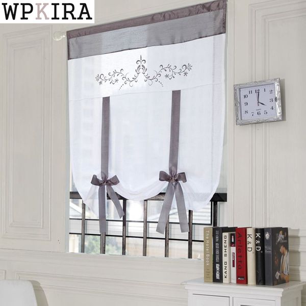 

kitchen short sheer burnout roman blinds curtains peony sheer panel tulle window treatment door curtains home decor st002&30