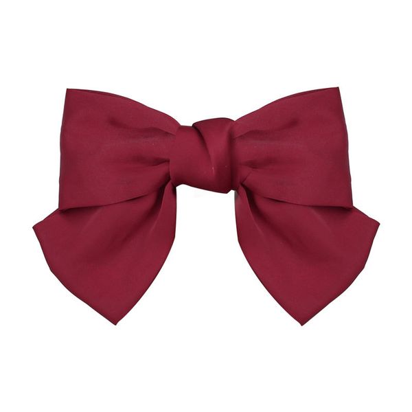

hair accessories red large bow clip back of the head lolita spring band japanese-style headdress, Slivery;white