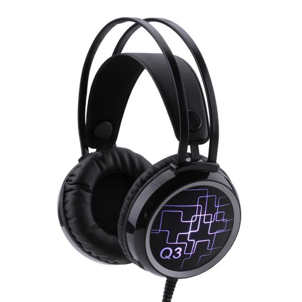 

ab-q3 gaming headphones earphone headset with mic led light for laptablet / ps4 / new xbox over ear headphones