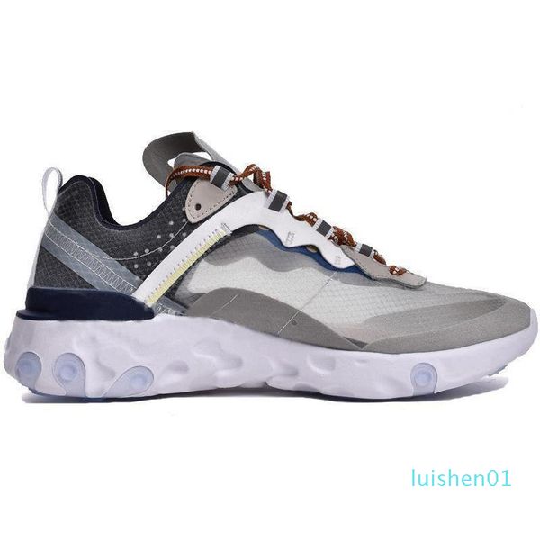 

epic react element 87 undercover mens dark grey blue chill trainer 87s sail green brand fashion luxury mens women designer sandals shoes l01