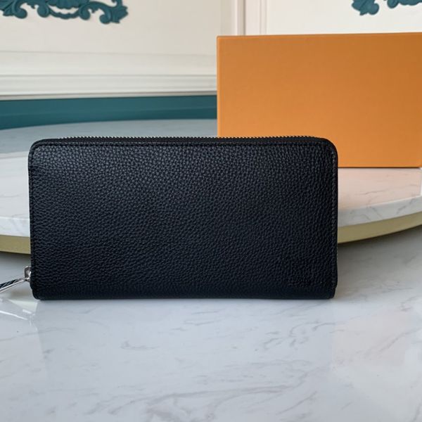 

men's long zipper wallet, leather handbag, clutch bag, 2019 youth wallet, fashion wallet, credit card bag m60017, Red;black