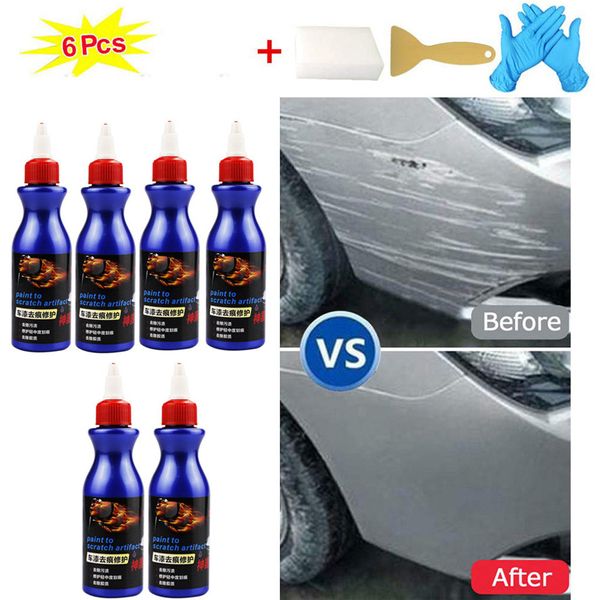

new car polishing wax 6pcs 100ml paint scratch repair agent polishing wax paint scratch repair remover care 0724#20