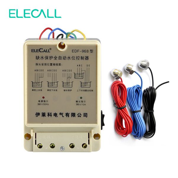 

elecall edf-96b ac380v water automatic level controller electronic water liquid level detection sensor pump controller