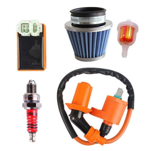 

gy6 coil racing air filter cdi ignition for 50cc 125cc 150cc 139qmb 152qmi 157qmj with fuel filter engine atv mopeds scooter g