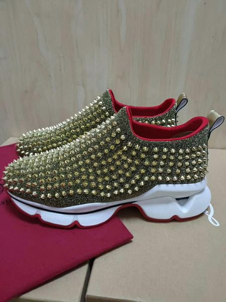 

fast delivery d + g high-end luxury men's casual basketball sneakers studded shoes fashion design brand star platform men's shoes