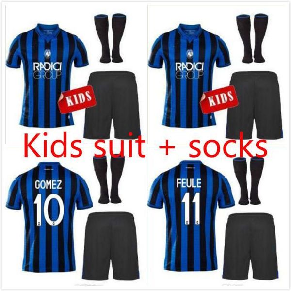 

2019 2020 Аталанта KIDS Главная футбол Джерси L.MURIEL Ilicic GOMEZ FEULE DUVAN DE ROOM на заказ 19 20 Аталанта Детский футбол рубашка