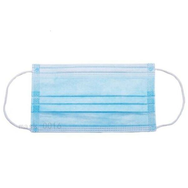 

50pics одноразовые маски для лица толстые 3 слоя маски d 1шт earloops домашнего использования удобные в наличии маски